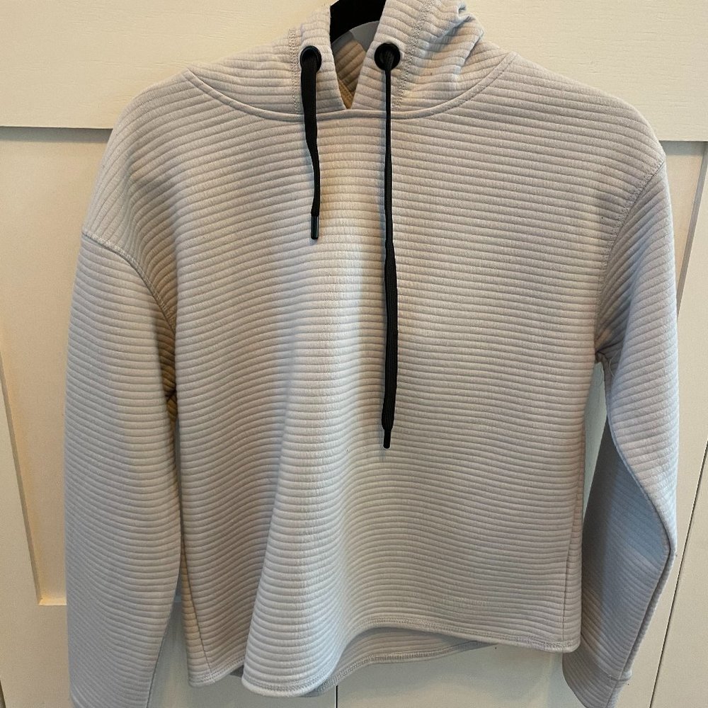 Grey Cropped Hoodie